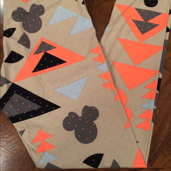 LuLaRoe Other - LuLaRoe Disney Mickey Mouse OS leggings Aztec BNWT